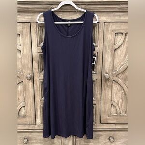 NWT Women’s RONNI NICOLE Navy Blue Sleeveless Ribbed Dress (XL)
